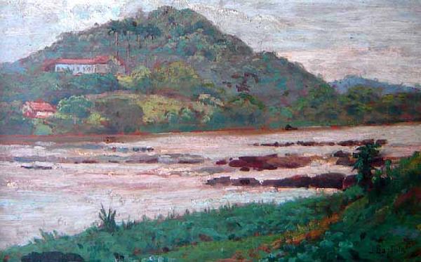 Artur Timoteo da Costa Paisagem do Rio Preto no Vale do Paraiba Spain oil painting art